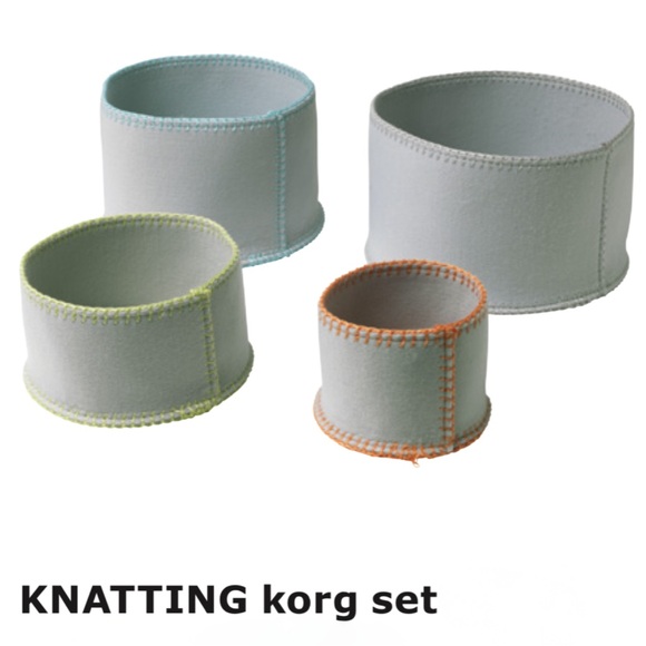 IKEA KNATTING basket set of 4 - Picture 1 of 3